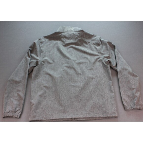 Greg Norman Men's Woven Windbreaker Full-Zip Golf Jacket Gray Stretch Sz M - Picture 3 of 12